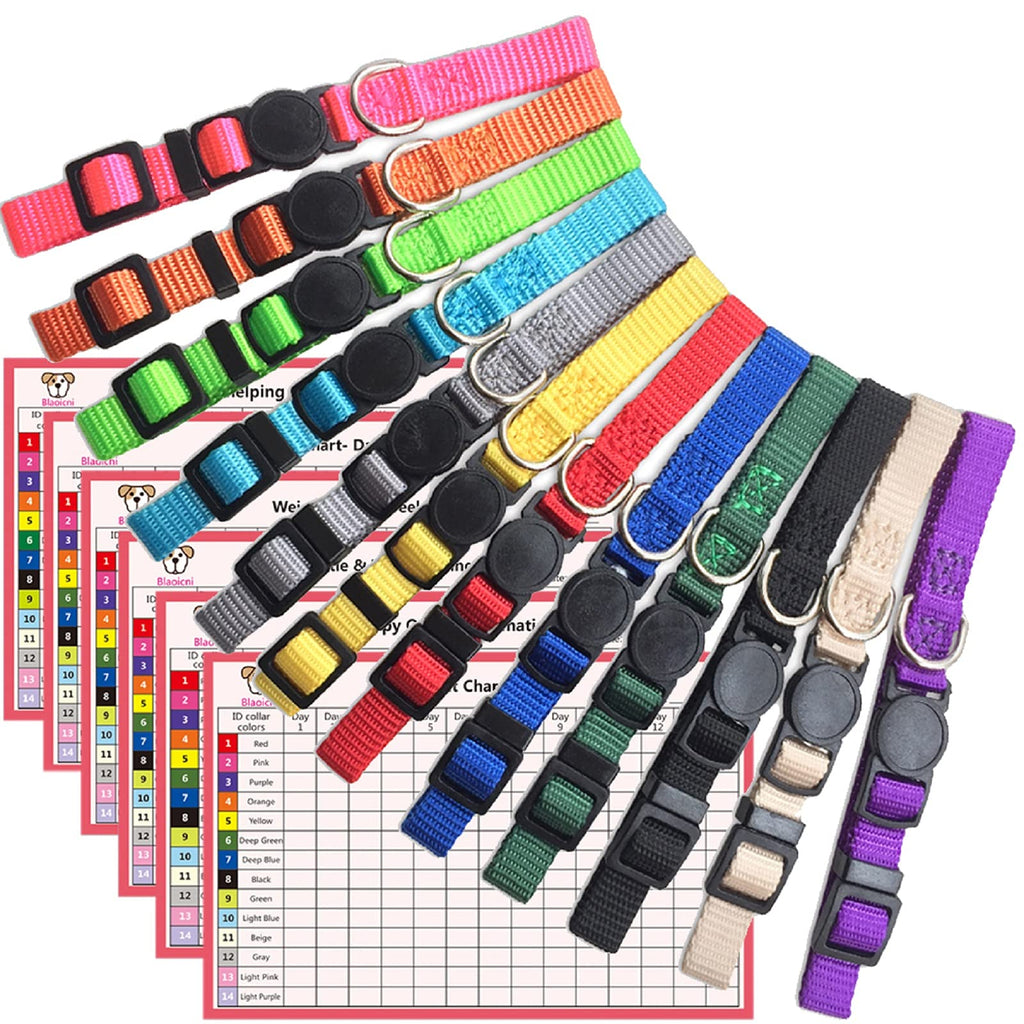 Soft Nylon Puppy Collars 12pcs H138735