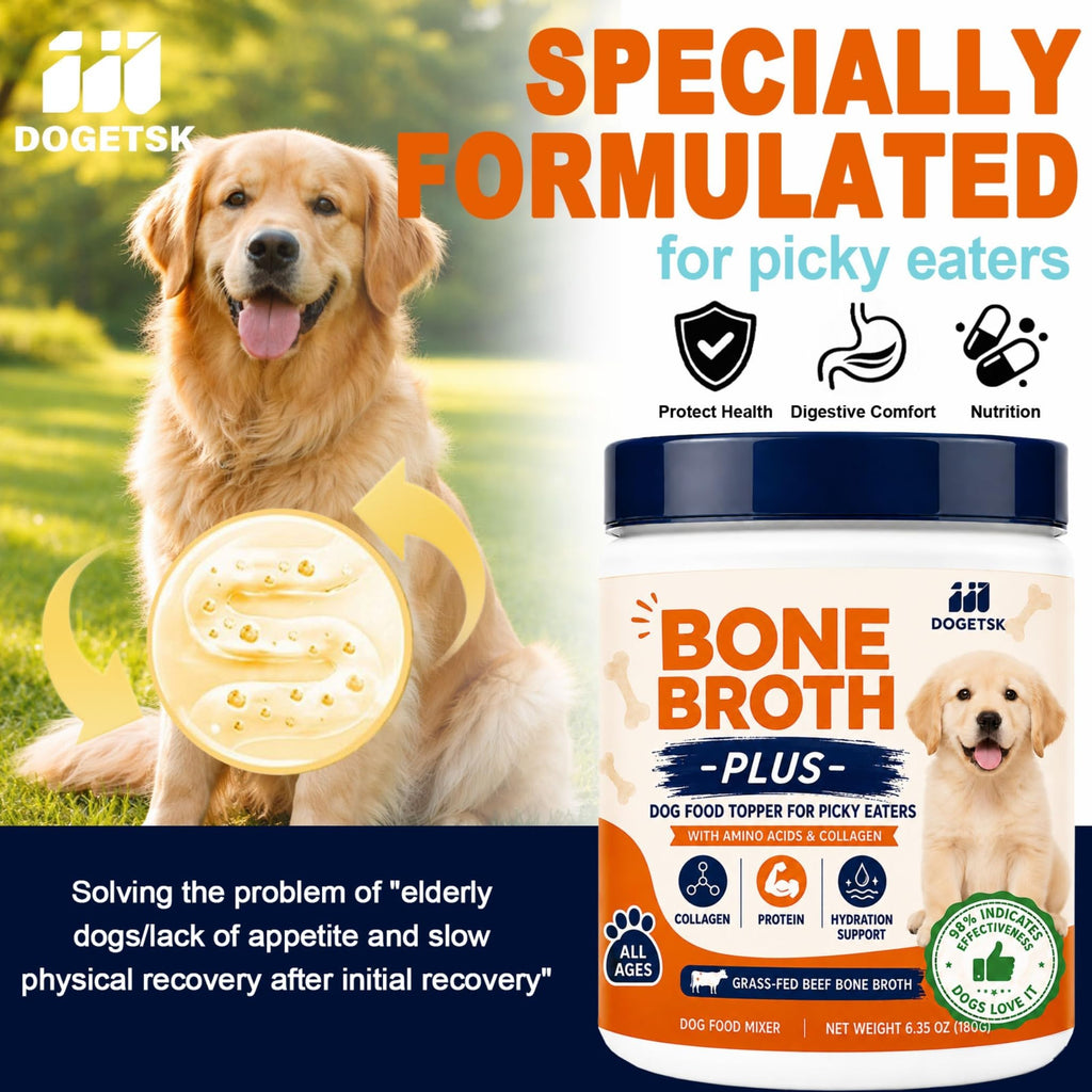 Beef Bone Soup Dog Supplement with Collagen and Protein D6401
