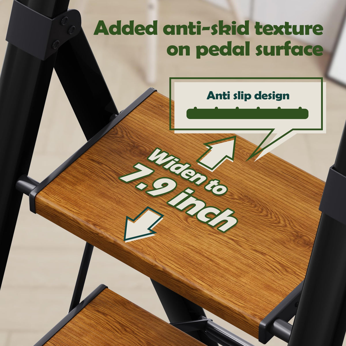 3 Step Aluminum Foldable Step Stool K71297