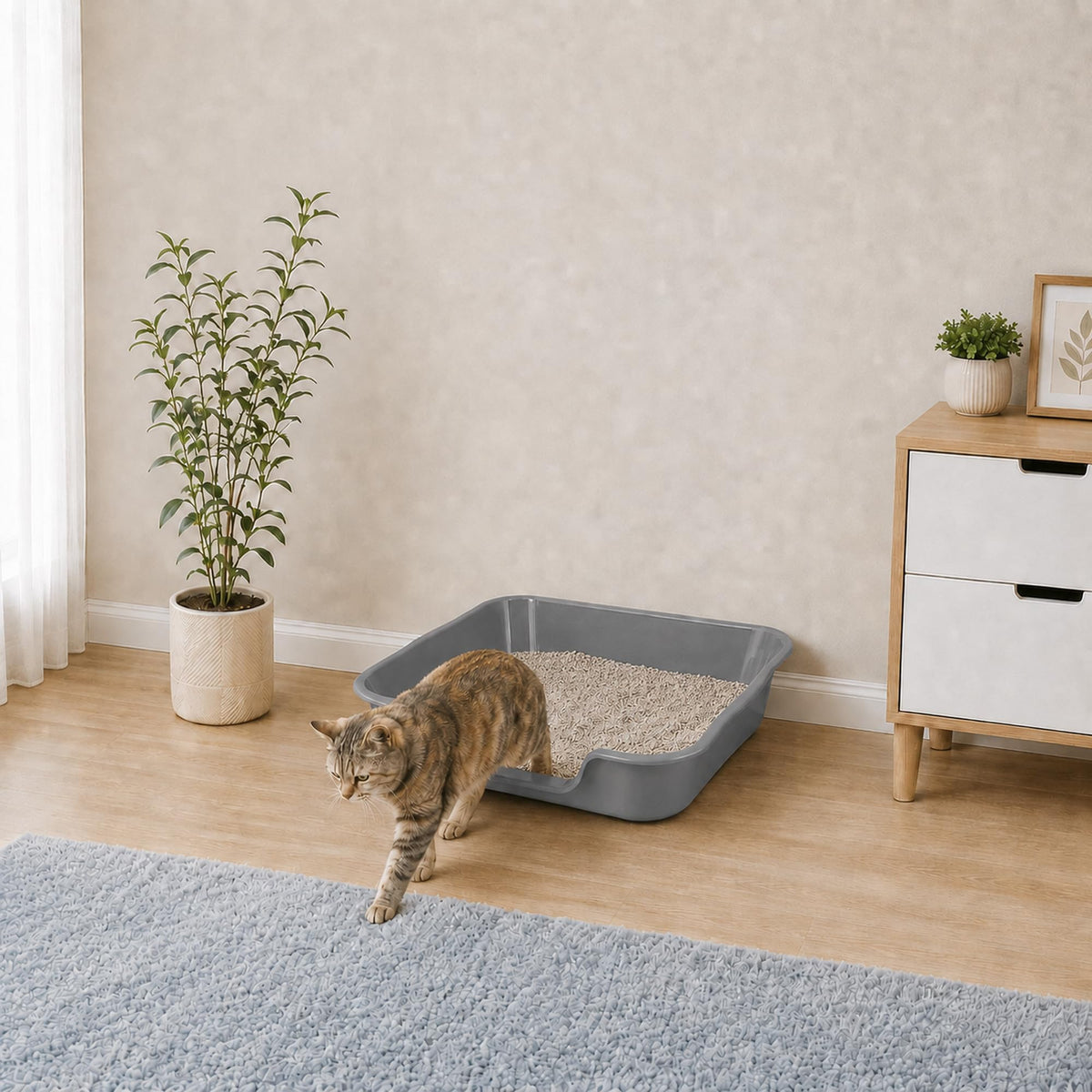 Extra Large Low Entry Cat Litter Box O71370