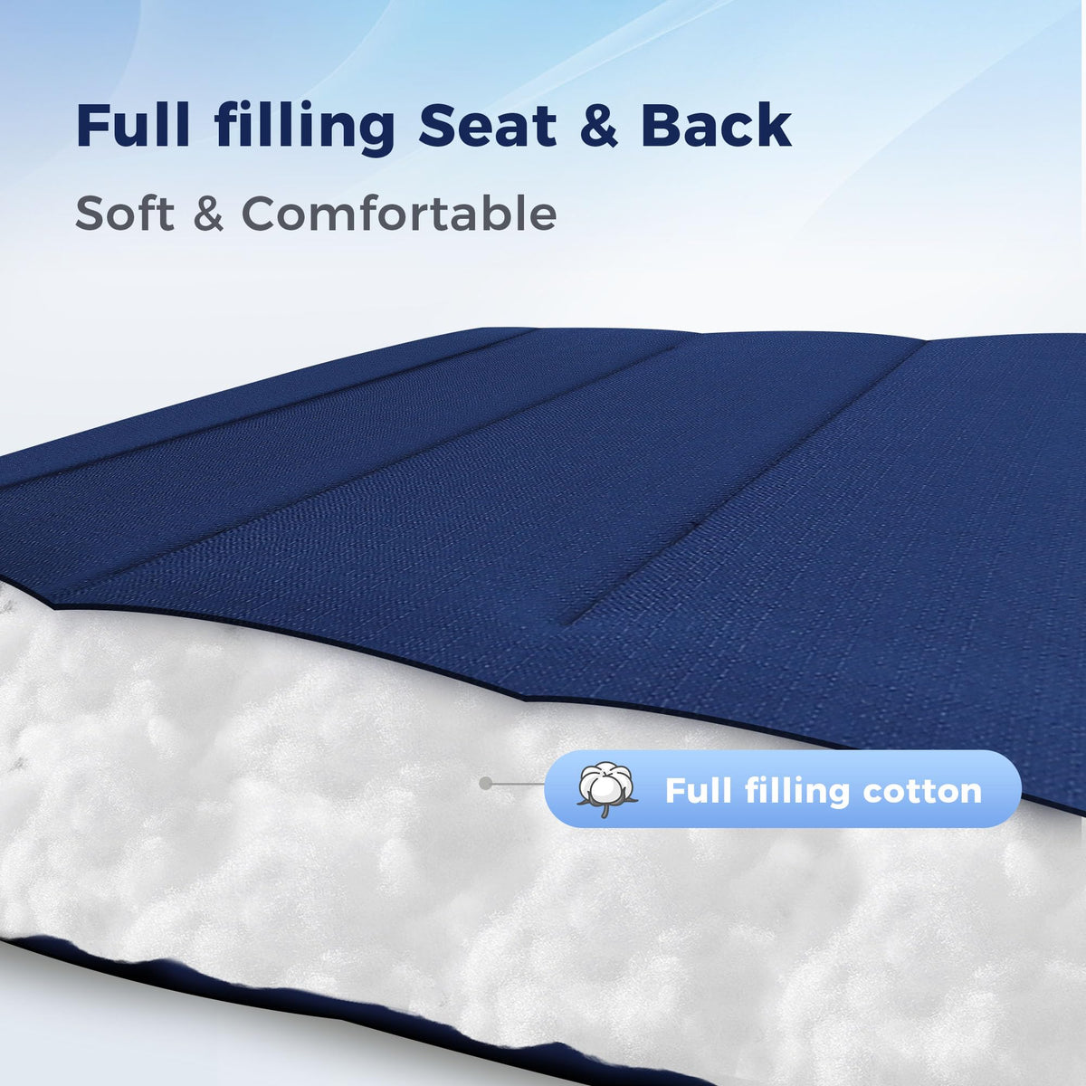 Foldable Zero Gravity Chair Set of 2 Blue B520516