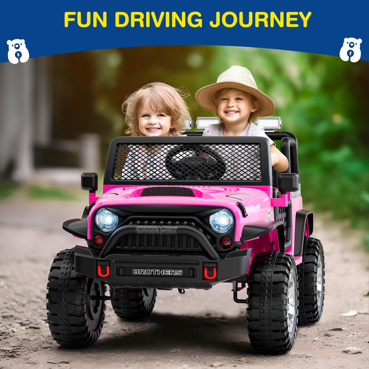 2 Seater 24V 4WD Kids Electric Car V571