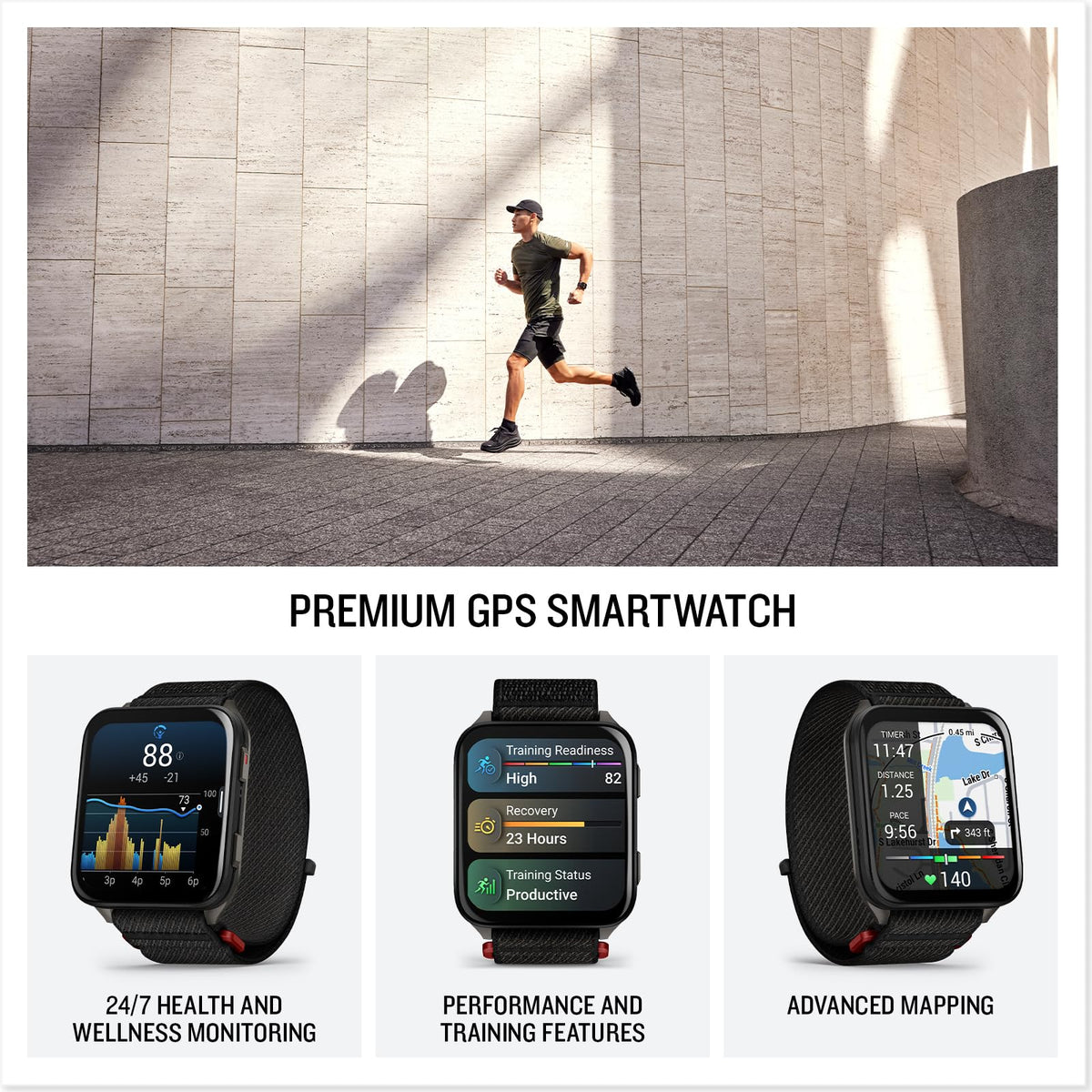Black 51mm Smartwatch Q33952