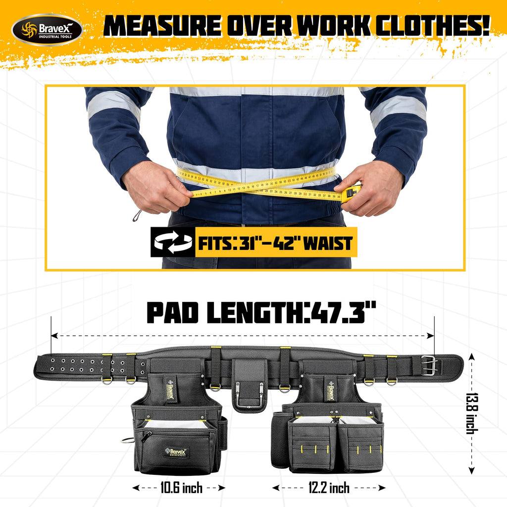 Tool Belt Suspenders 20 Bags 1200D Ballistic Nylon Z992