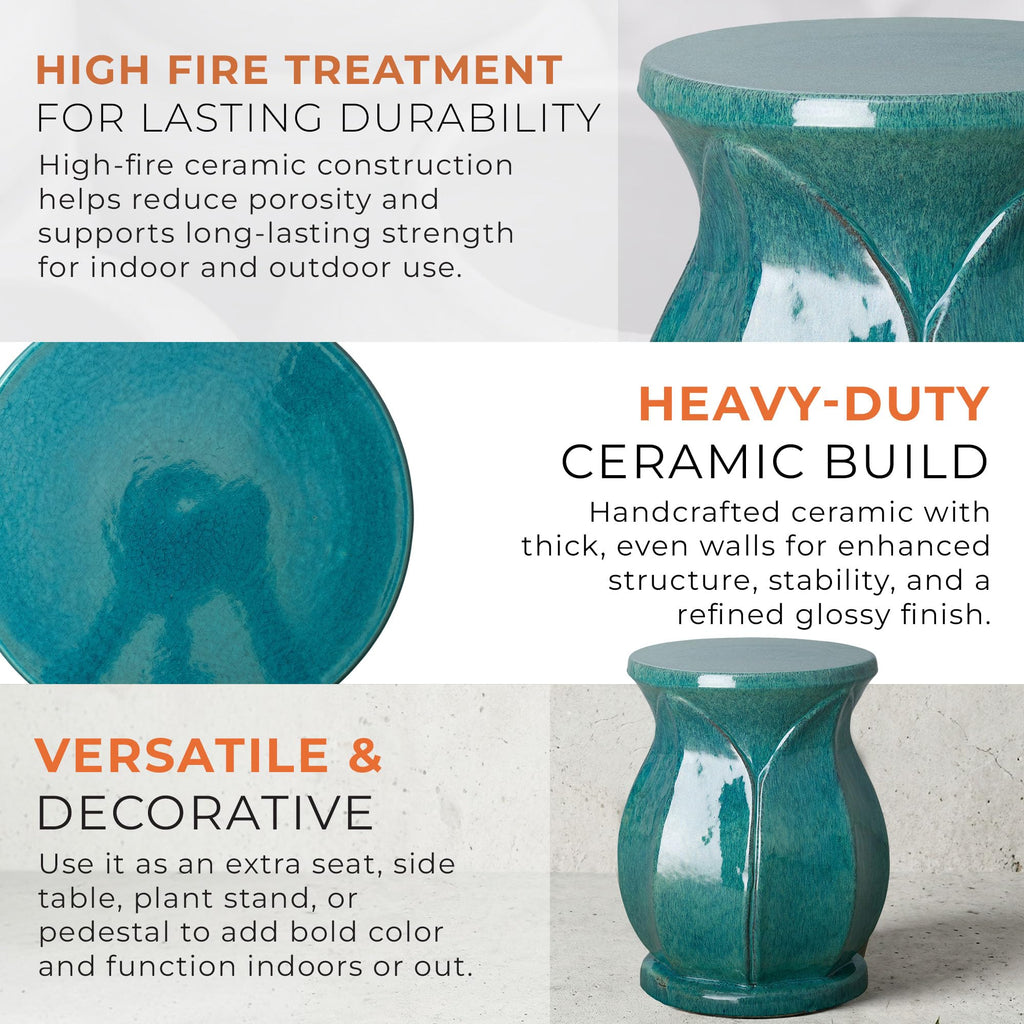 Teal Stool C85492