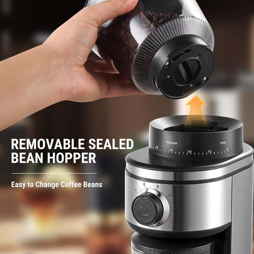 Electric Conical Burr Coffee Grinder with 30 Grind Settings V855825