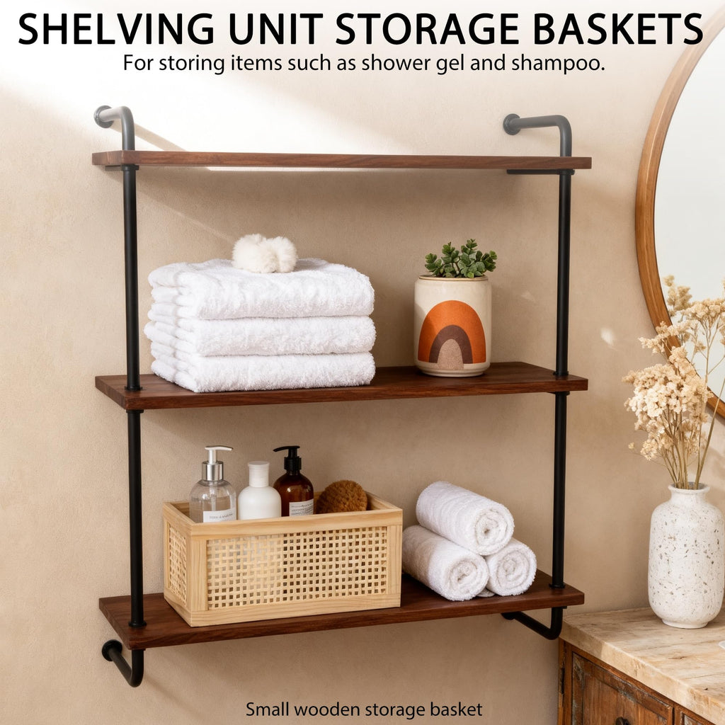 Rectangular Rattan Woven Storage Basket N46610