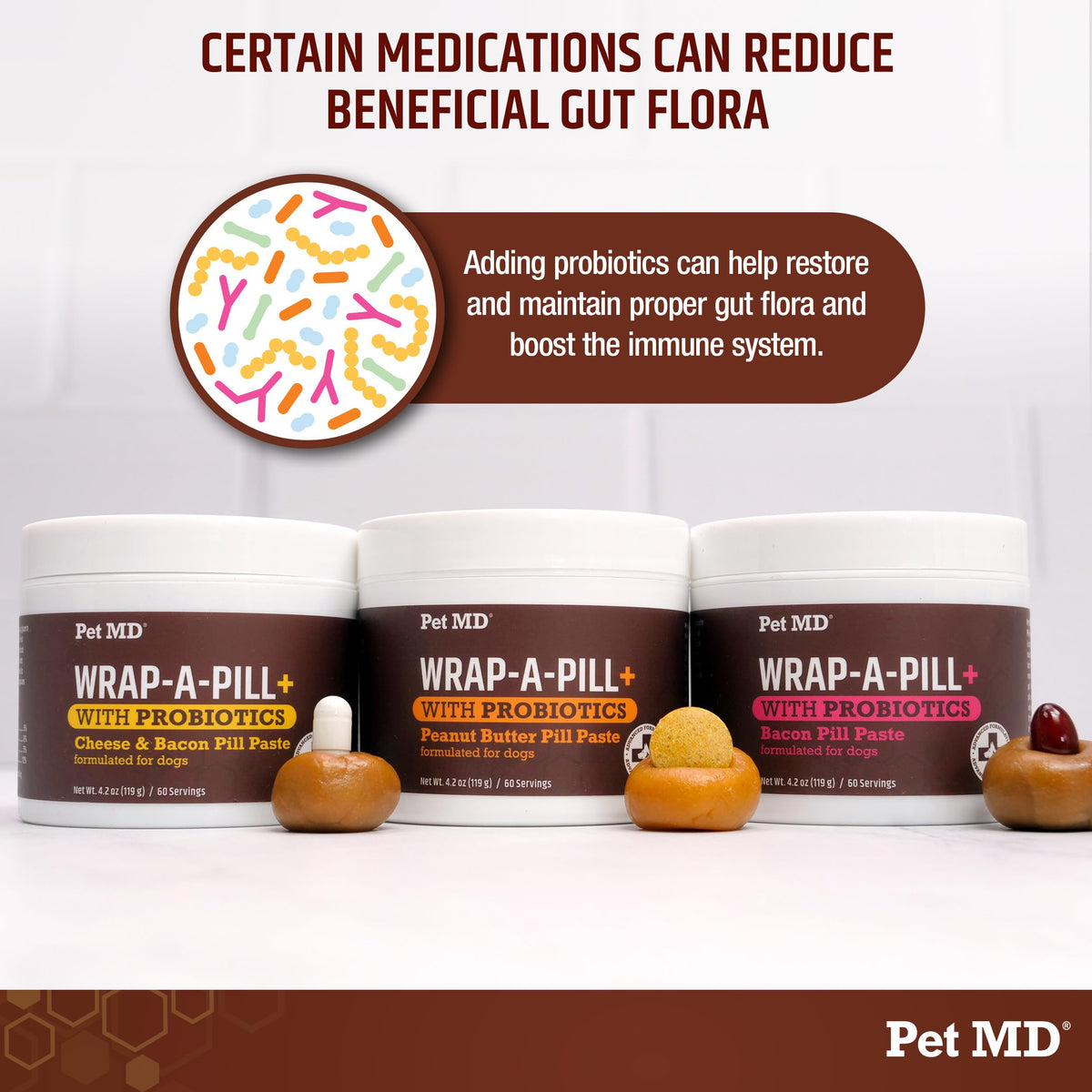 Probiotics Dog Pill Wrap 4.2oz W5852