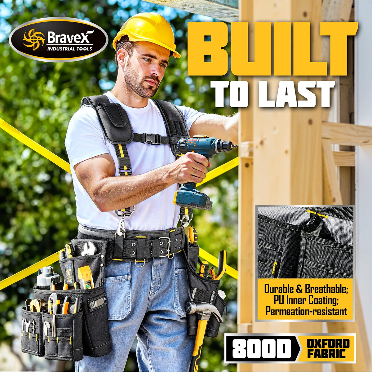 Tool Belt Suspenders 20 Bags 1200D Ballistic Nylon Z992