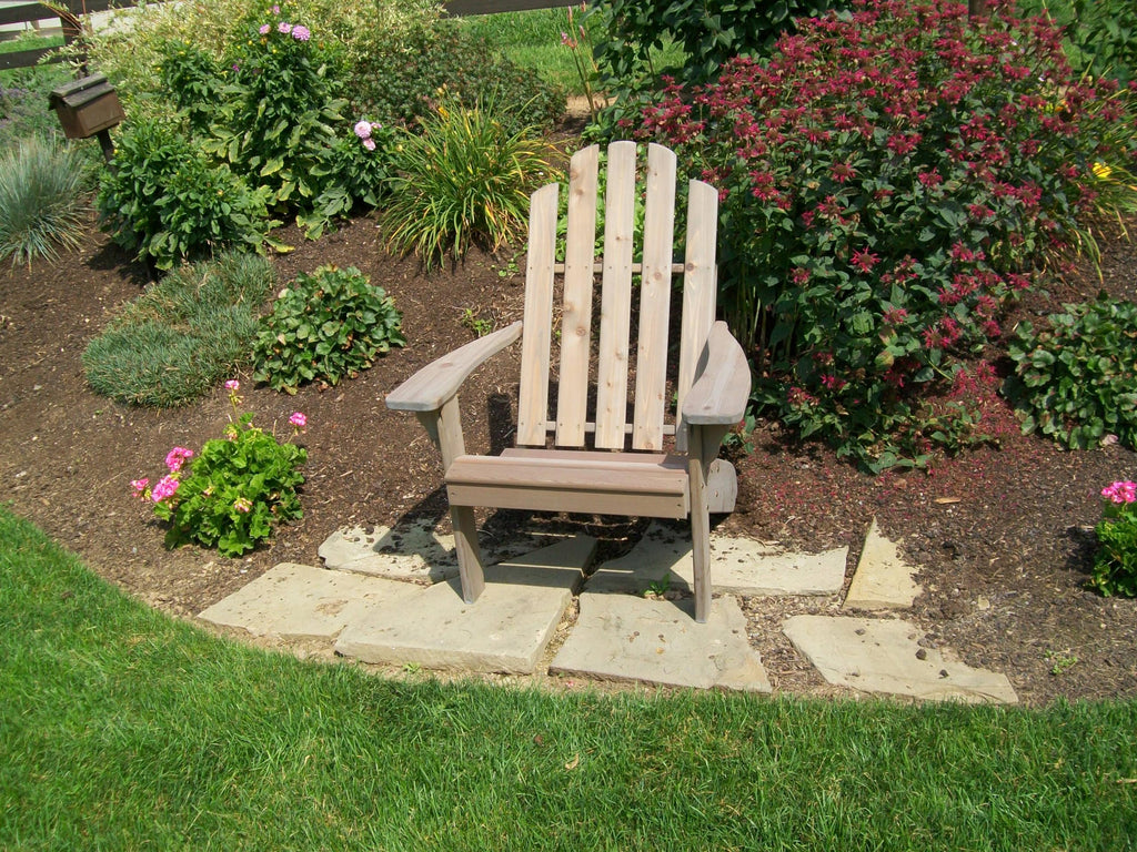 Gray Stained Cedar Wood Adirondack Chair F268