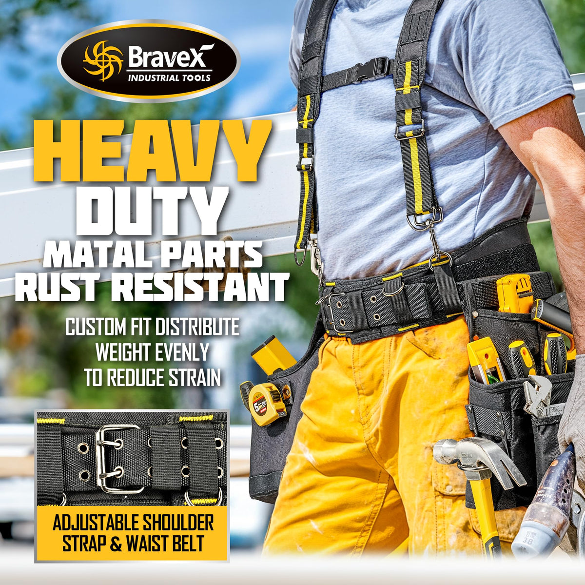 Tool Belt Suspenders 20 Bags 1200D Ballistic Nylon Z992