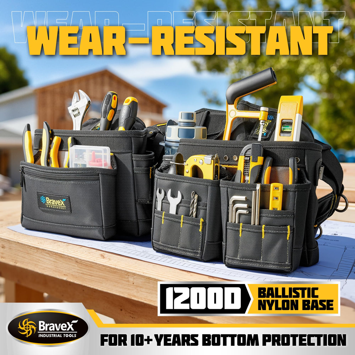 Tool Belt Suspenders 20 Bags 1200D Ballistic Nylon Z992