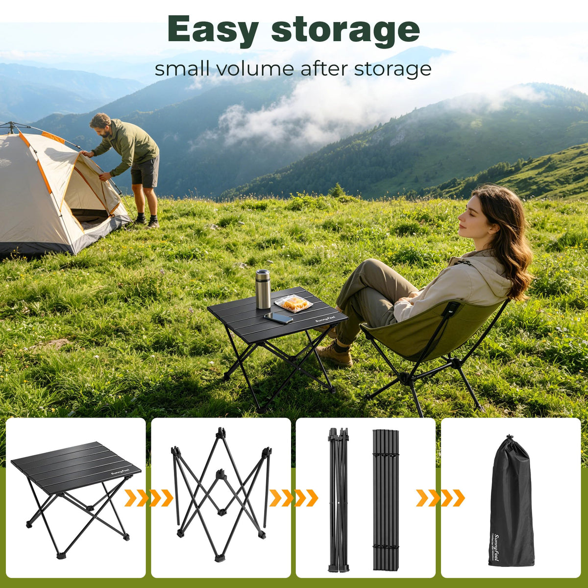 Ultralight Portable Folding Camping Table T241933