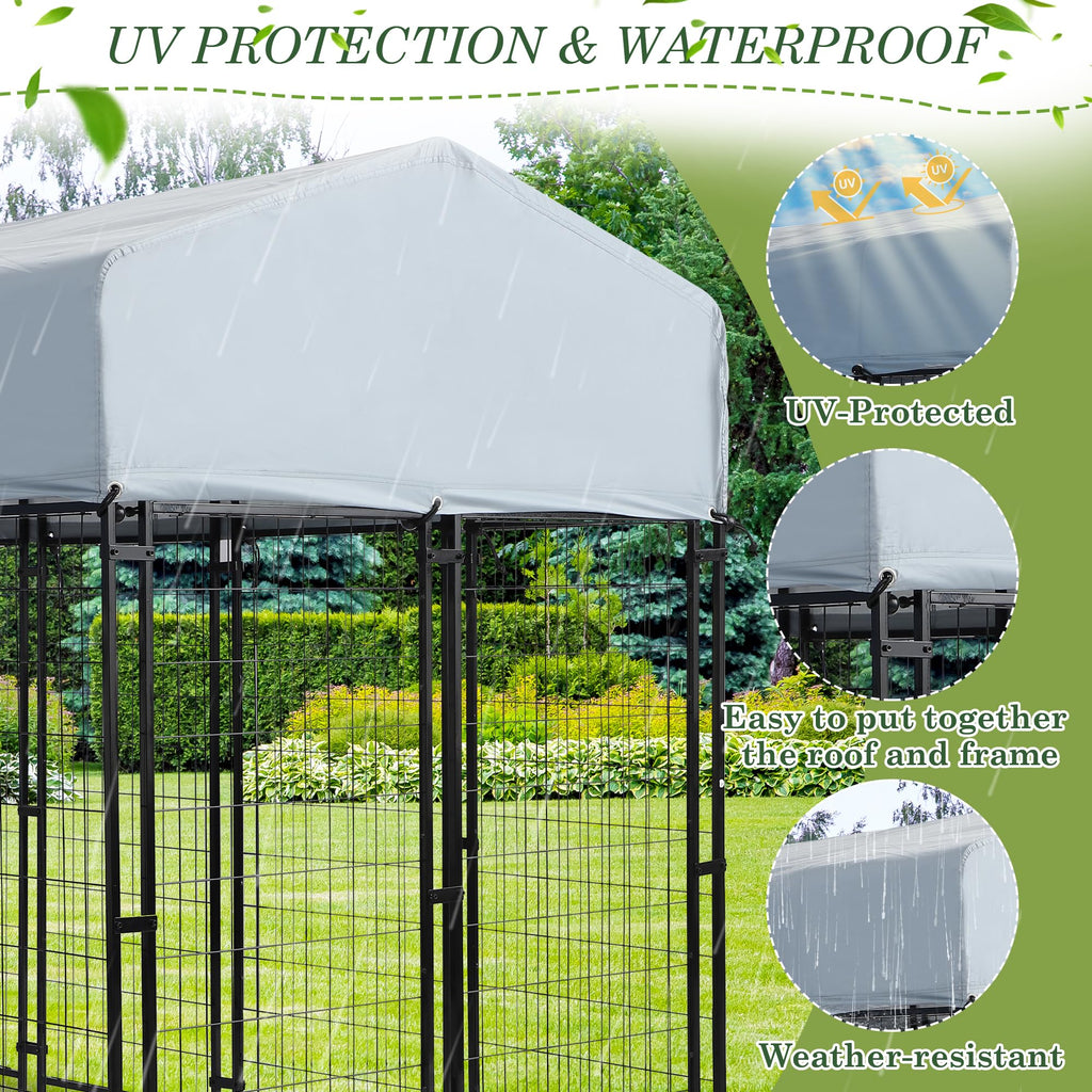 8x4x5.7 FT Outdoor Dog Kennel R57512